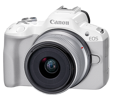 Canon EOS R50 (RF-s18-45mm f/4.5-6.3 IS stm) White Canon EOS R50 (RF-s18-45mm f/4.5-6.3 IS stm) White