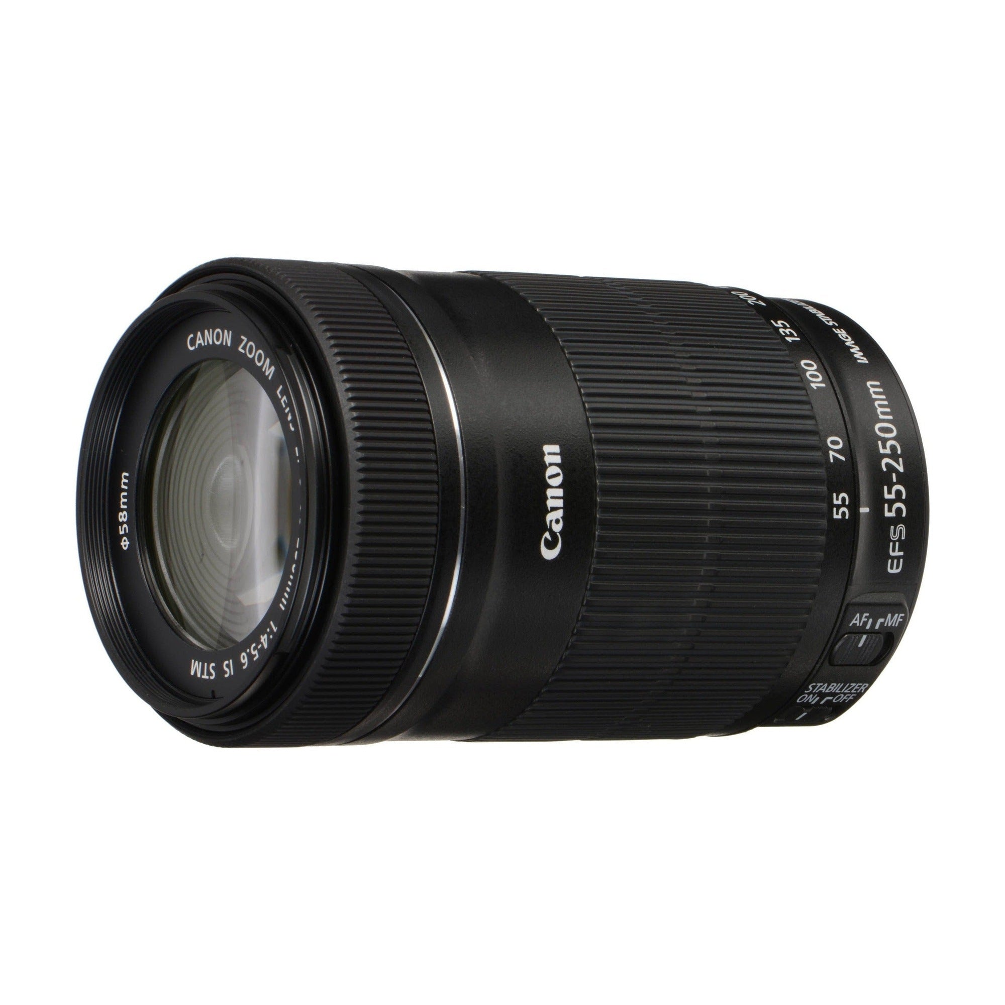 Canon EF-S 55-250mm f/4-5.6 IS STM Lens (White Box)